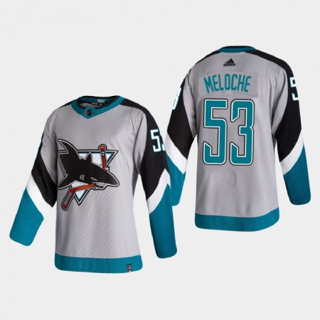 Miehille NHL San Jose Sharks Pelipaita Nicolas Meloche 53 2020-21 Reverse Retro Authentic